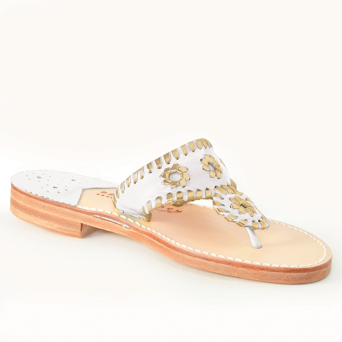 PALM BEACH SANDALS, PLATINUM/GOLD main image 1