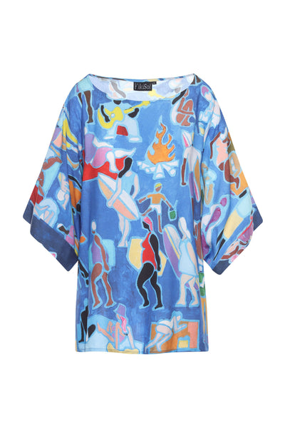 Blue Sunbathers Missy Top