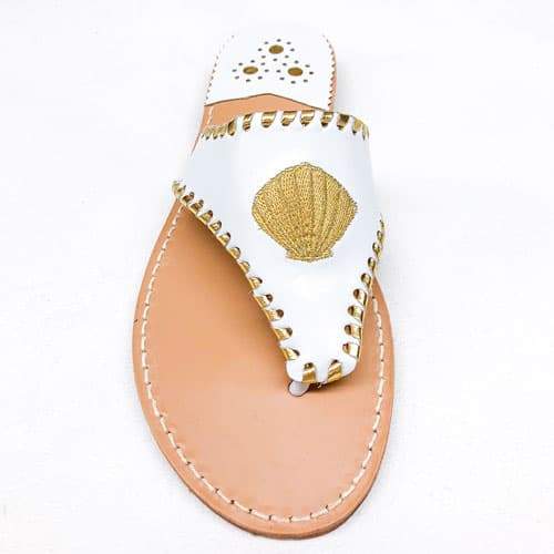 Embroidered Shell – Palm Beach Sandals Store